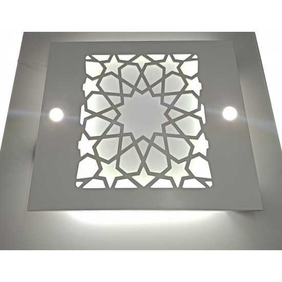 Ahşap Desenli Gergi Avize Hazır Gergi Tavan 80X68CM Ahşap Desenli Gergi Avize Hazır Gergi Tavan 80X68CM