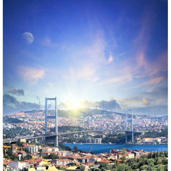 İstanbul Gergi Avize 109x80 Hayal Penceresi Hazır Gergi Tavan
