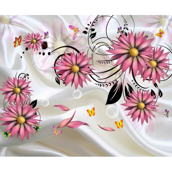 Çiçek Desenli Gergi Avize 109x80CM Hayal Penceresi Hazır Gergi Tavan Çiçek Desenli Gergi Avize 109x80CM Hayal Penceresi Hazır Gergi Tavan