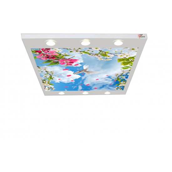 Güvercin ve Çiçekler Gergi Avize 140x100 Hayal Penceresi Hazır Gergi Tavan Güvercin ve Çiçekler Gergi Avize 140x100 Hayal Penceresi Hazır Gergi Tavan