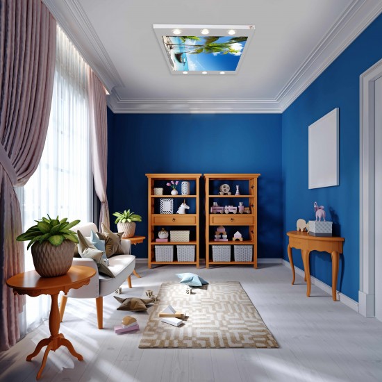Ada ve Kayık Gergi Avize 140x100 Hayal Penceresi Hazır Gergi Tavan Ada ve Kayık Gergi Avize 140x100 Hayal Penceresi Hazır Gergi Tavan