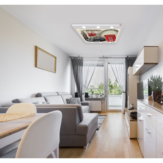 Londra Gergi Avize 140x100 Hayal Penceresi Hazır Gergi Tavan Londra Gergi Avize 140x100 Hayal Penceresi Hazır Gergi Tavan