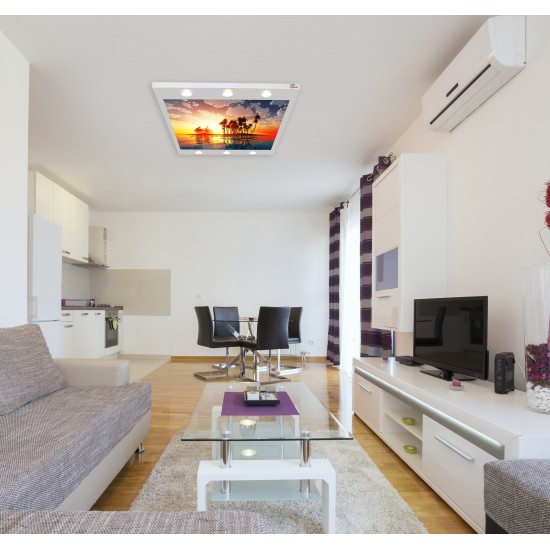 Ada ve Ağaçları Gergi Avize 140x100 Hayal Penceresi Hazır Gergi Tavan Ada ve Ağaçları Gergi Avize 140x100 Hayal Penceresi Hazır Gergi Tavan