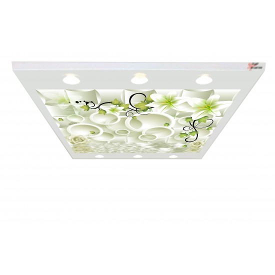 Halkalar ve Çiçekler Gergi Avize 140X100CM Hayal Penceresi Hazır Gergi Tavan Halkalar ve Çiçekler Gergi Avize 140X100CM Hayal Penceresi Hazır Gergi Tavan