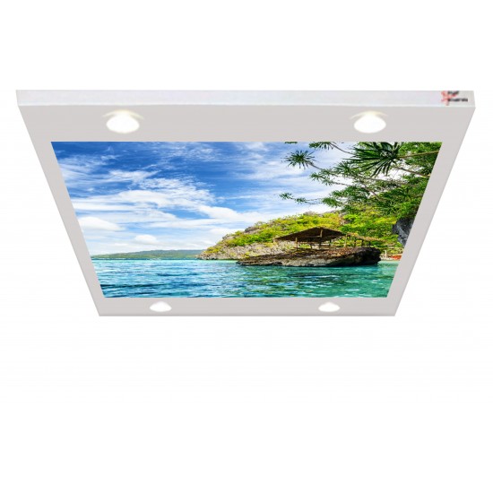 Kamış Ev Gergi Avize 109x80 Hayal Penceresi Hazır Gergi Tavan Kamış Ev Gergi Avize 109x80 Hayal Penceresi Hazır Gergi Tavan