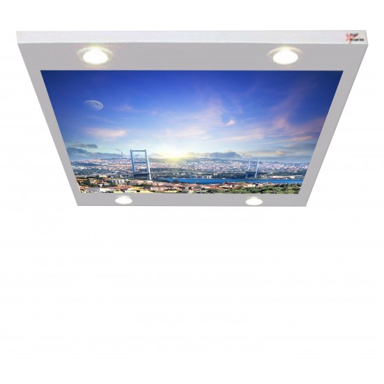 İstanbul Gergi Avize 109x80 Hayal Penceresi Hazır Gergi Tavan İstanbul Gergi Avize 109x80 Hayal Penceresi Hazır Gergi Tavan