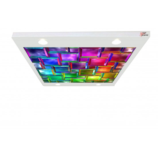 Renkli Kareler Gergi Avize 109x80 Hayal Penceresi Hazır Gergi Tavan Renkli Kareler Gergi Avize 109x80 Hayal Penceresi Hazır Gergi Tavan