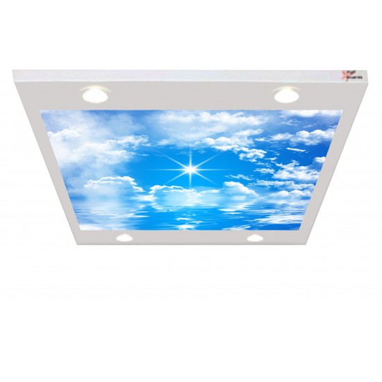 Mavi Gökyüzü Gergi Avize 109x80CM Hayal Penceresi Hazır Gergi Tavan Mavi Gökyüzü Gergi Avize 109x80CM Hayal Penceresi Hazır Gergi Tavan