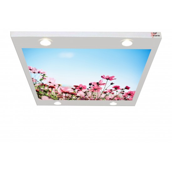 Çiçek Desenli Gergi Avize 109x80 Hayal Penceresi Hazır Gergi Tavan Çiçek Desenli Gergi Avize 109x80 Hayal Penceresi Hazır Gergi Tavan