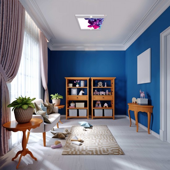 Renk Bombası Gergi Avize 80x68 Hayal Penceresi Hazır Gergi Tavan Renk Bombası Gergi Avize 80x68 Hayal Penceresi Hazır Gergi Tavan