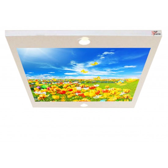 Laleli Gergi Avize 80x68CM Hayal Penceresi Hazır Gergi Tavan Laleli Gergi Avize 80x68CM Hayal Penceresi Hazır Gergi Tavan